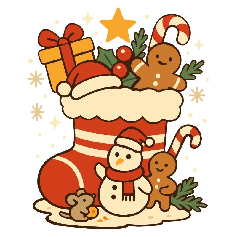 St. Nicholas Motif - Cute Boot with Figures