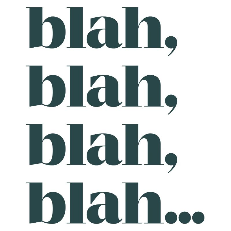 Bla bla bla bla