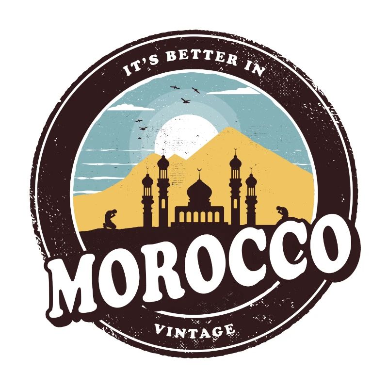 Marokko Vintage Moschee Design