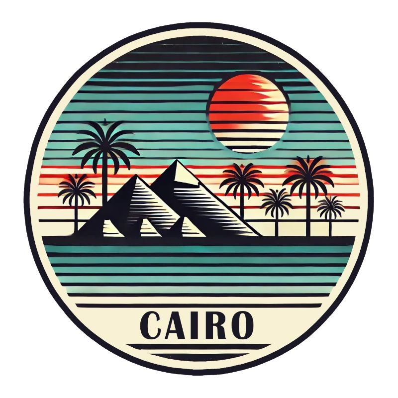 Le Caire, Égypte, Pyramides, Désert