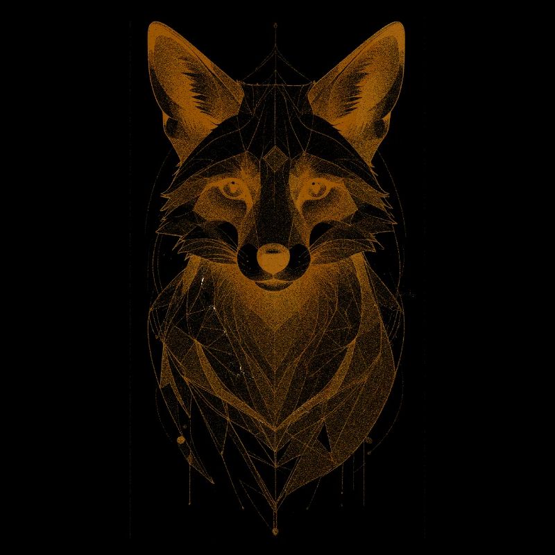 Wolf Head with Mandala Crown