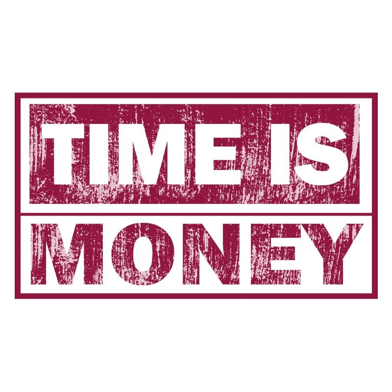 Le temps, c’est de l’argent Typographie solide