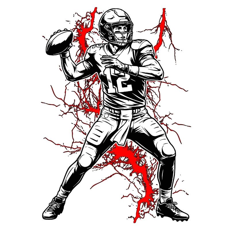 Quarterback in a lightning storm