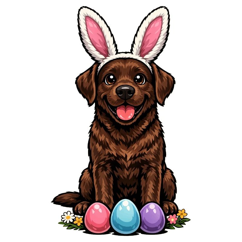 Brown Labrador Retriever Chocolate Labbi Easter