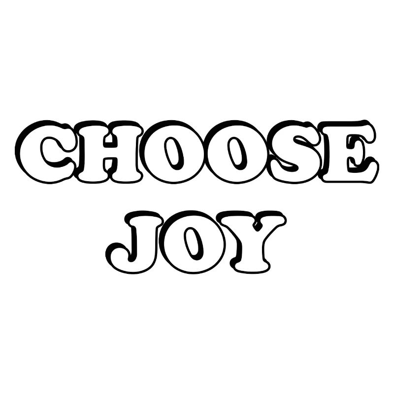 Wählen Sie Joy Bold Typografie