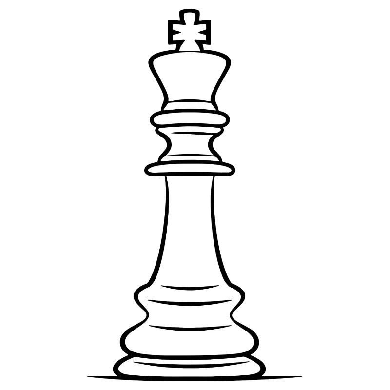 Dessin de pièces d’échecs
