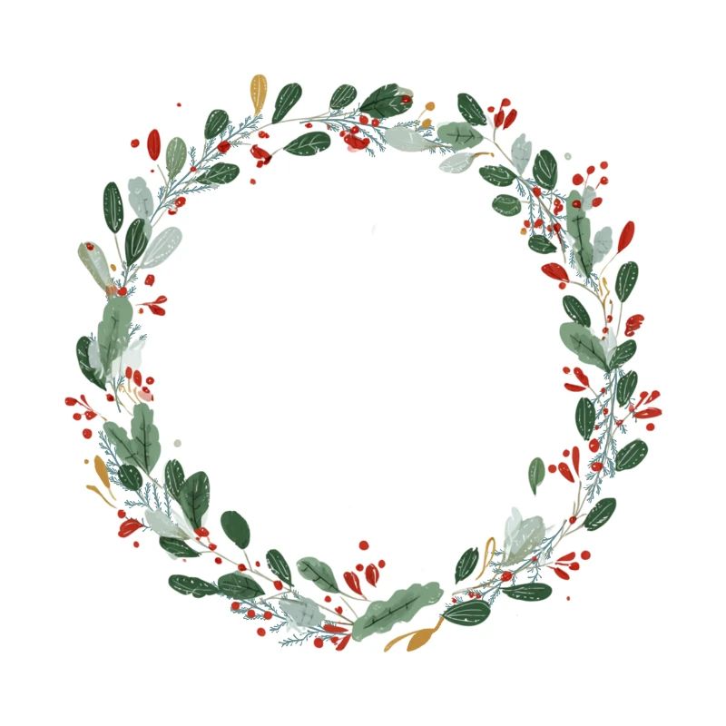 Red Green Wreath - Customizable