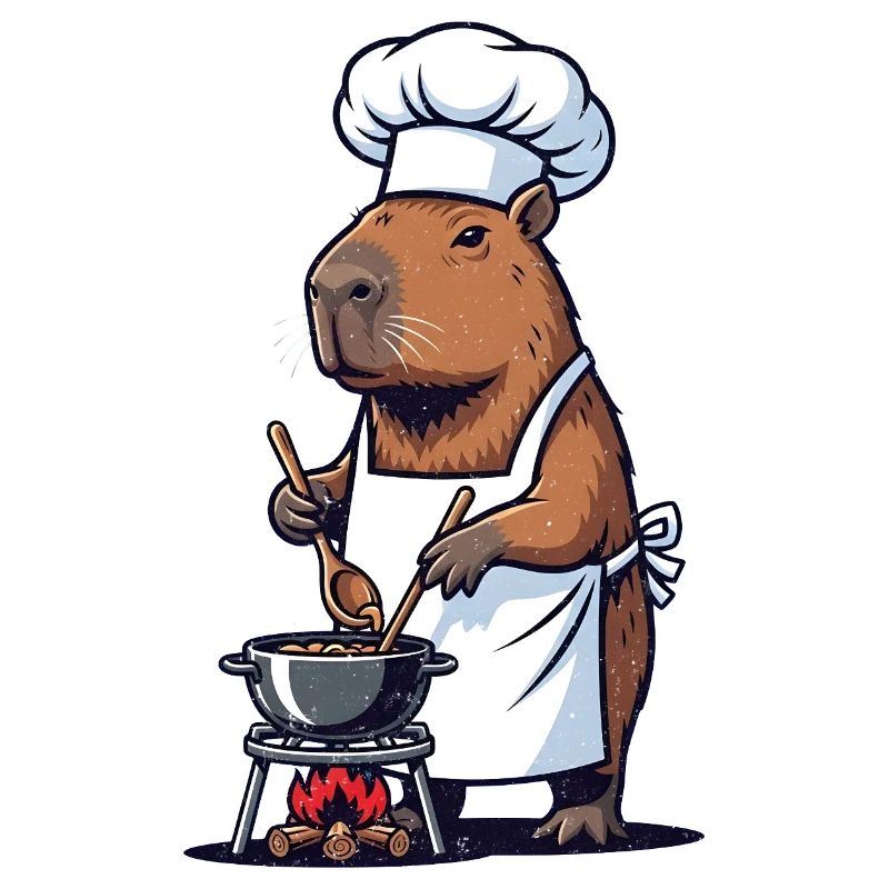 Chef Capybara Chef at the Pot