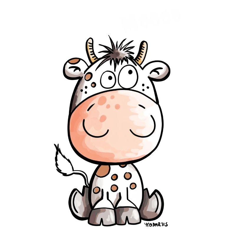 Mooo Kuh - Kalb - Kühe - Tiere - Comic - Fun