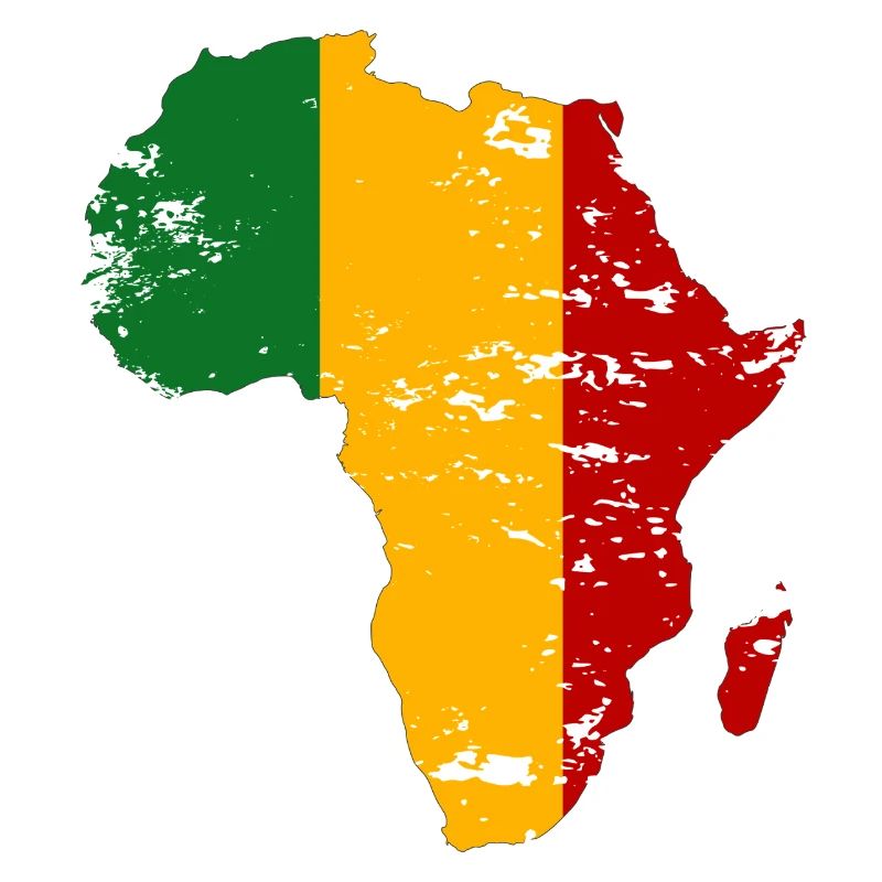 Drapeau du Mali Afrique utilisé