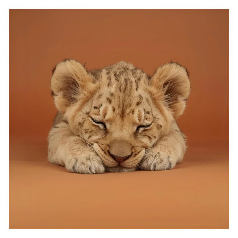 Petit guépard endormi