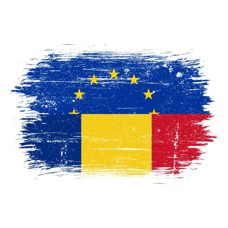 Des étoiles de l’UE sur le drapeau roumain
