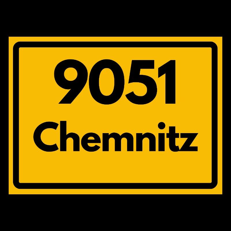 9051 CHEMNITZ SACHSEN RETRO ALTE POSTLEITZAHL PLZ