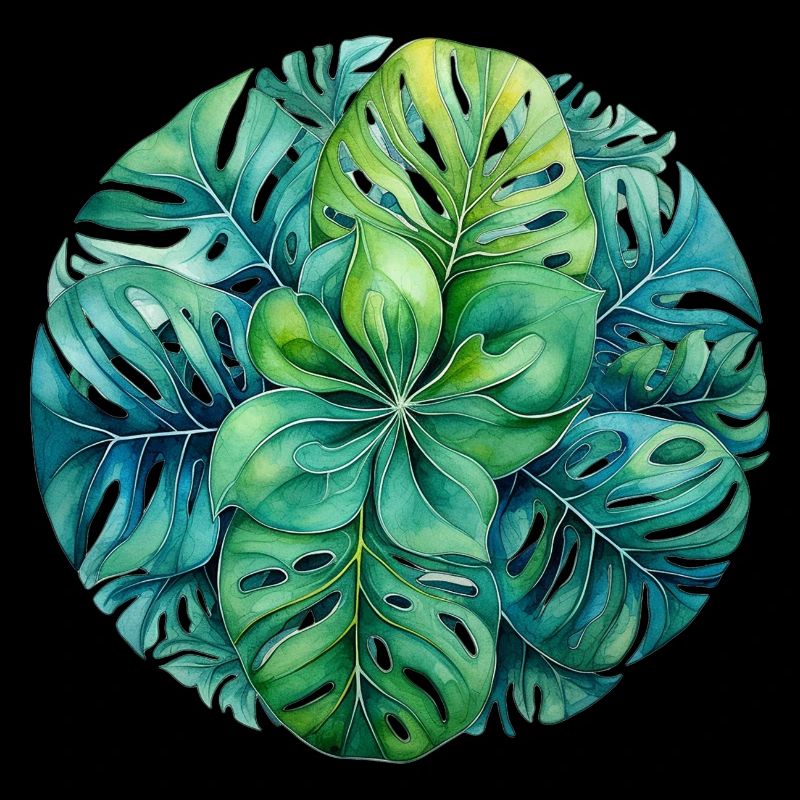 Monstera Mandala