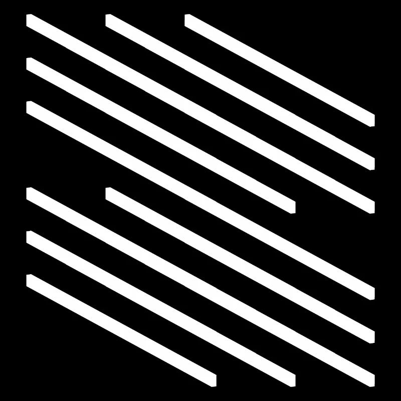 Minimalistisches Design mit diagonalem Linienmuster