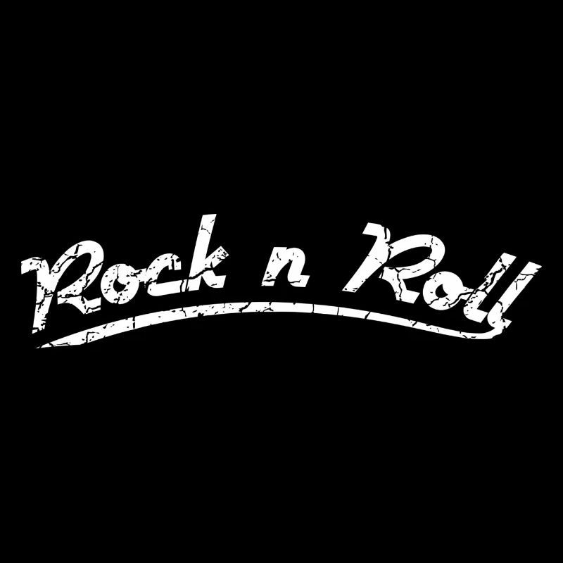 Rock n Roll weiss Retro style grunge