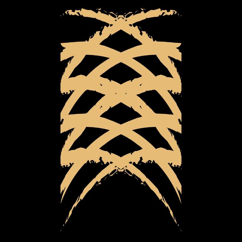 Diamond Art Crossed Pattern Woody Bones