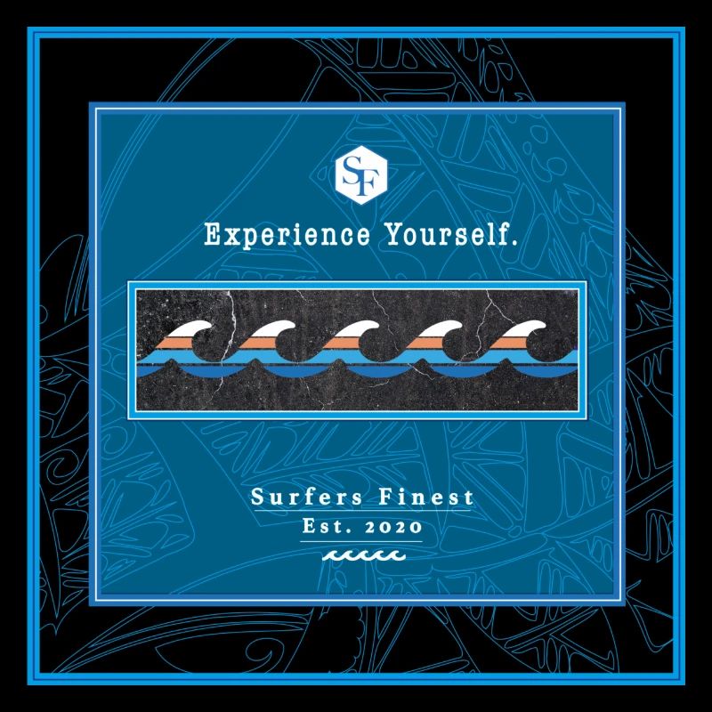 Surf Design Vagues Logo Polynésien
