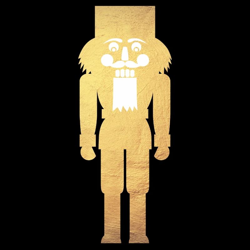 Nutcracker minimalist gold Christmas deluxe