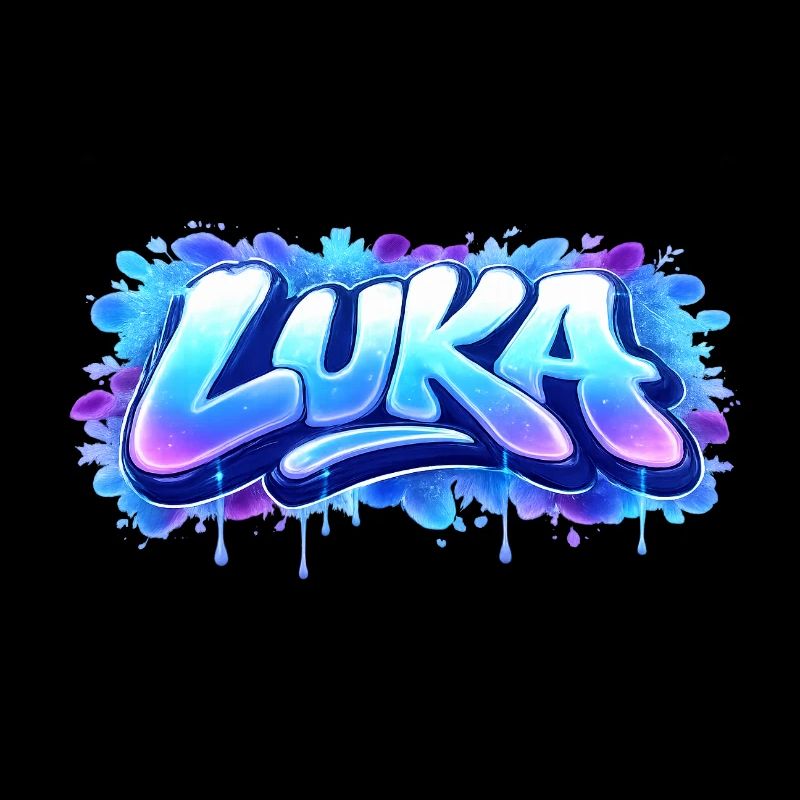 Graffiti  LUKA Prénom cadeau idéal imprimable 