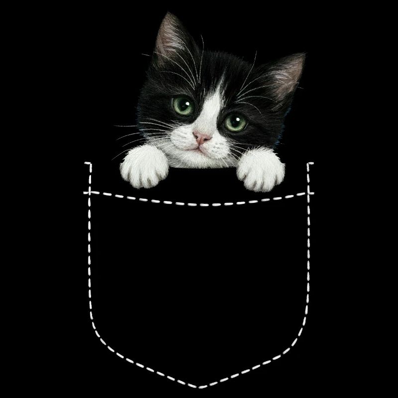 Cat Pocket späht süße Katze in die Tasche