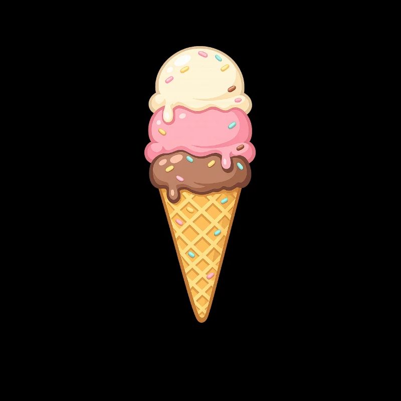 Glace à trois couches chez Cone