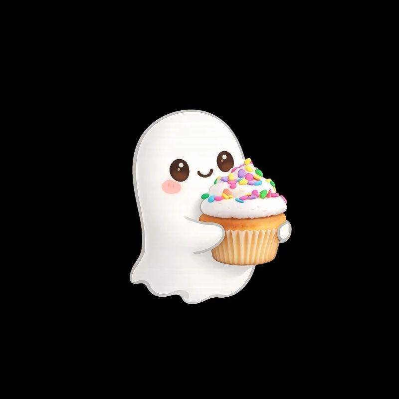 Sweet Ghost Cupcake confetti cake