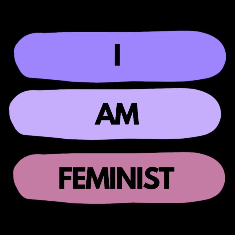 💜✊ I AM FEMINIST – Statement Shirt