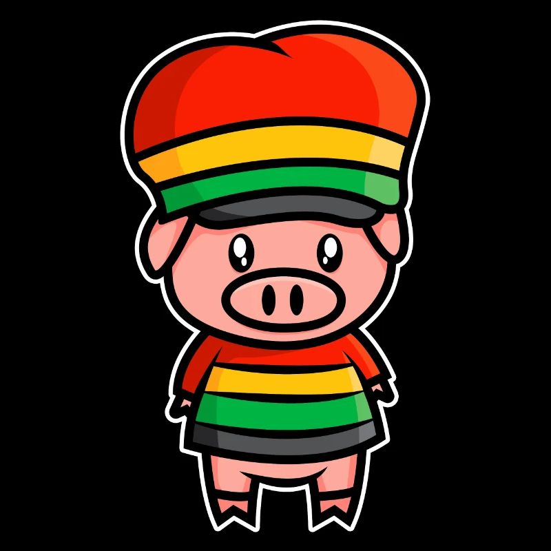 Sweet Jamaica piggy - design