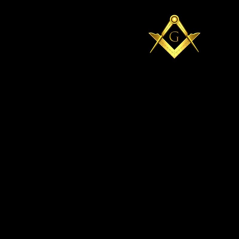 Masonic symbol angle compass gold freemasonry