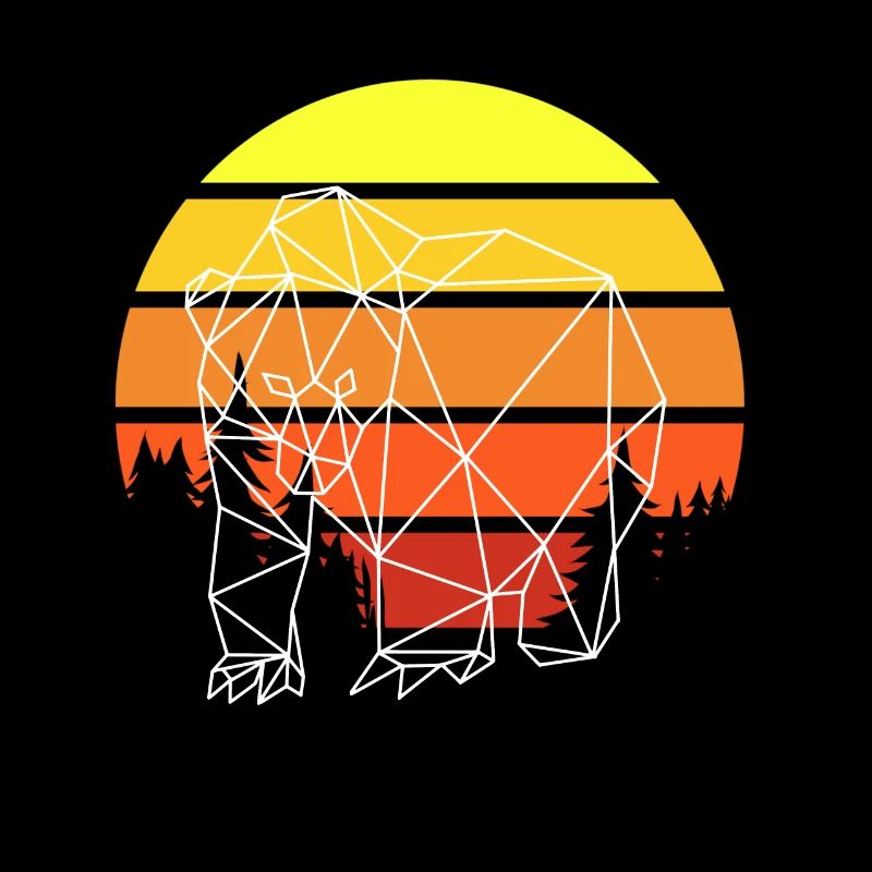 Bär Polygon Sunset