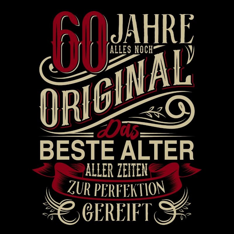60. Geburtstag Vintage Retro