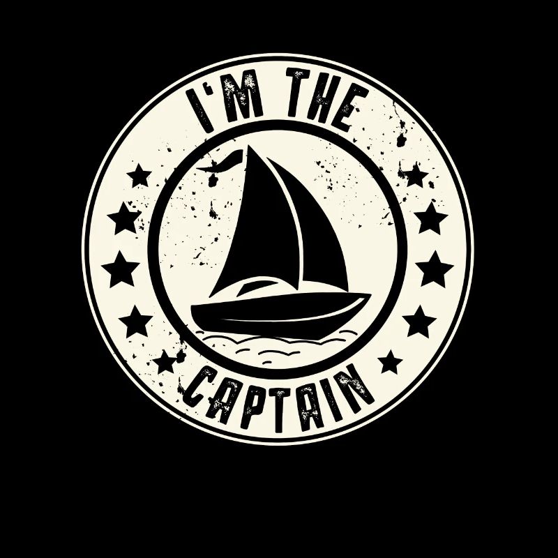 Captain Sailing Sailor Retro Vintage