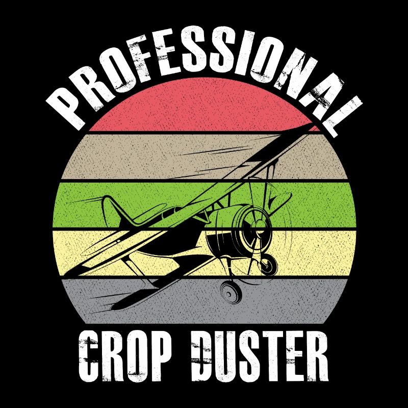 Crop Dusting in Progress Crop Dusting Duster Plane