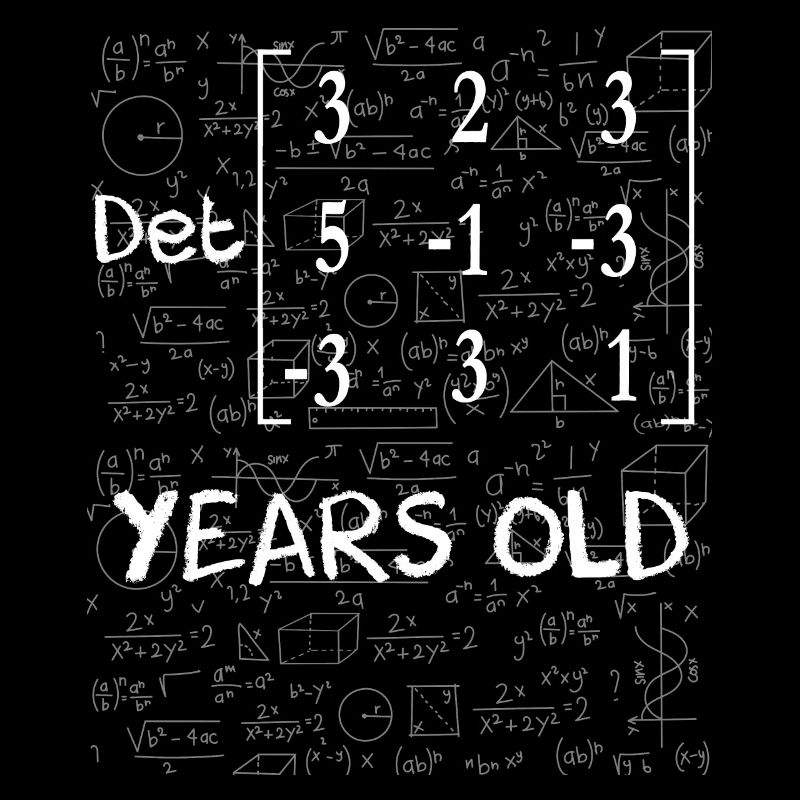 68th birthday 68 years matrix determinant
