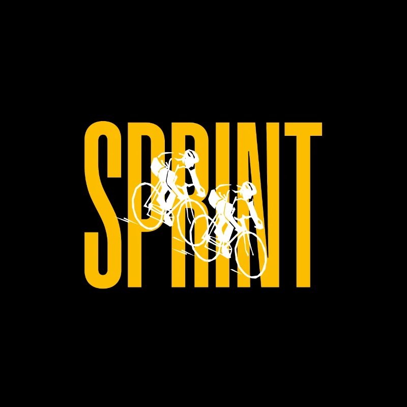 Sprint Silhouette Gara ciclistica