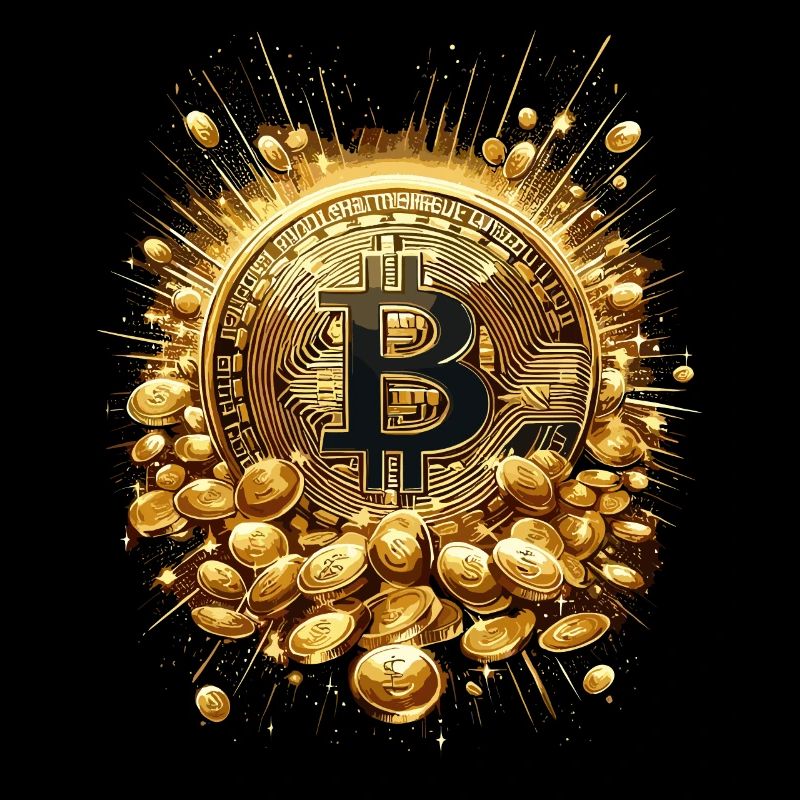 Explosion de Bitcoin Crypto Enthousiastes