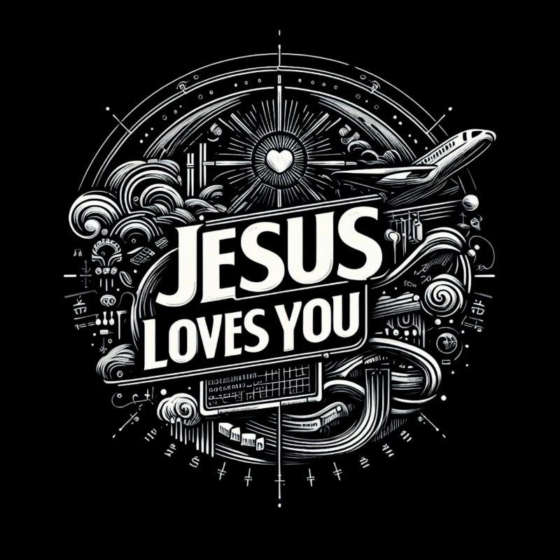 Jésus t’aime – Conception de cercles