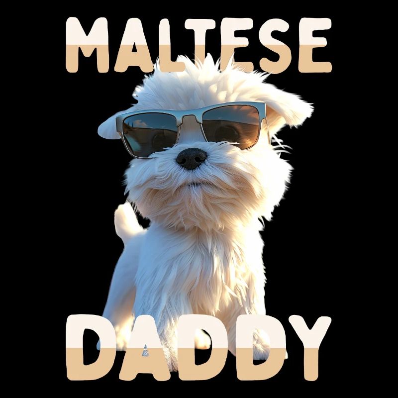 Maltese Daddy Dad Father's Day Dad Cute Maltese
