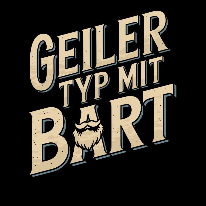 Geiler Typ Mit Bart Bartträger Barbier Vollbart