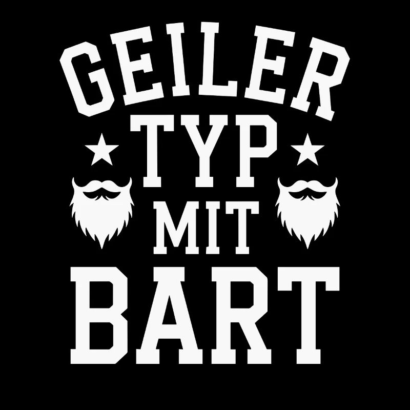 Geiler Typ Mit Bart Bartträger Barbier Vollbart