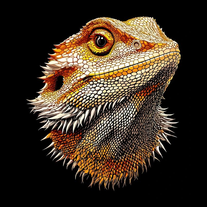 Bartagame Echse Bearded Dragon Süße Bartagamen