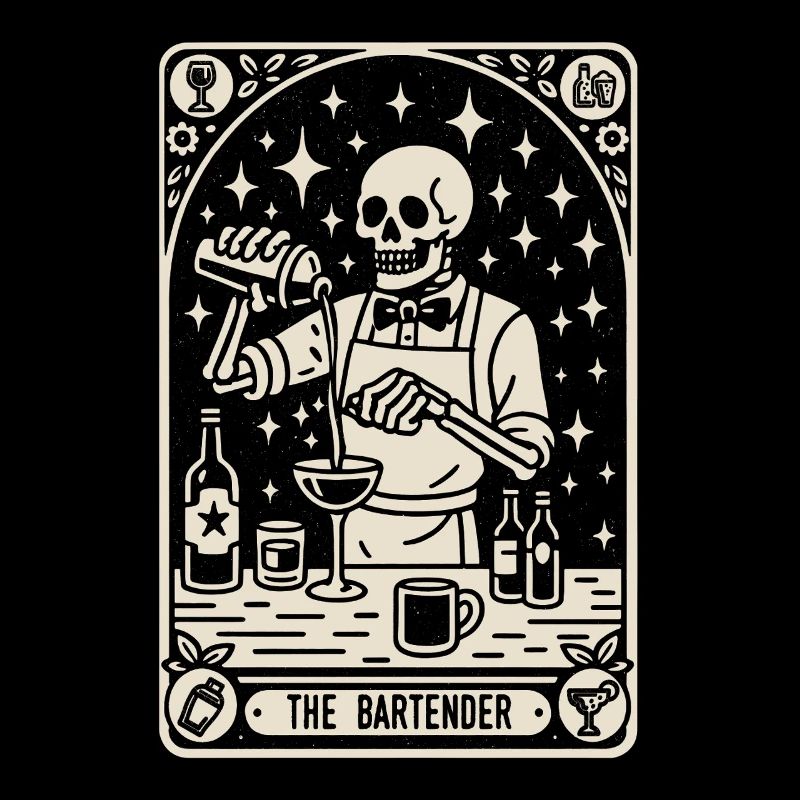 Bartender Barman The Bartender Tarot Cocktail