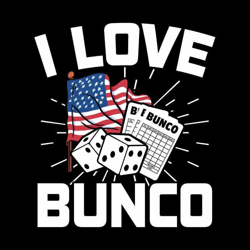 Drapeau des États-Unis Bunco Play Dice Player Gift