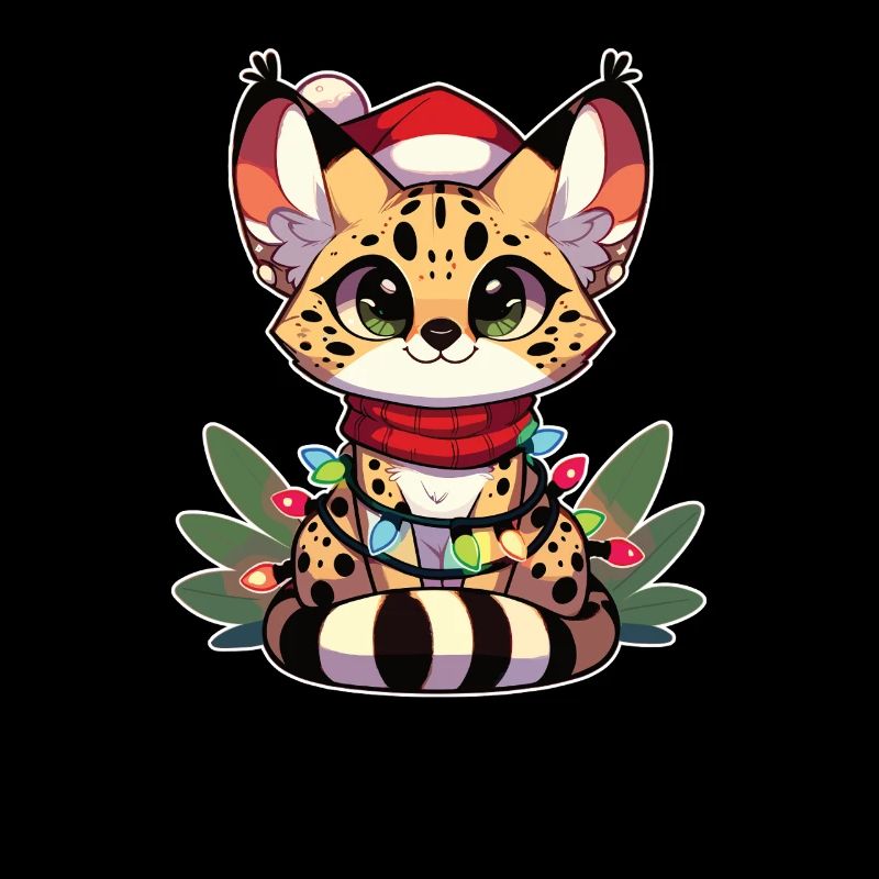 Fées de Noël Chat de Serval