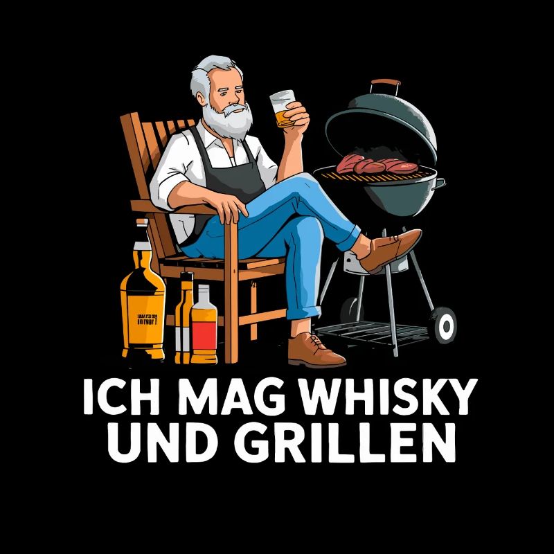 I Like Whisky And Grilling BBQ Grill Master