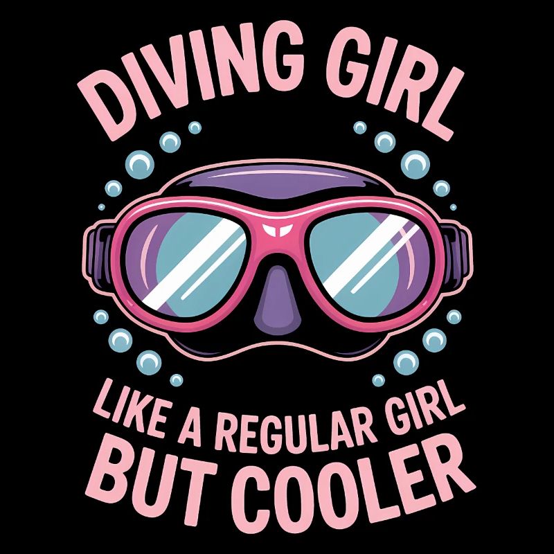 Tauchen Spruch Mädchen Lustiges Tauchen Geschenk