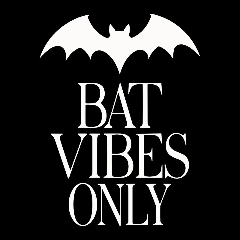 Fledermaus-Vibes Only – Goth-Statement