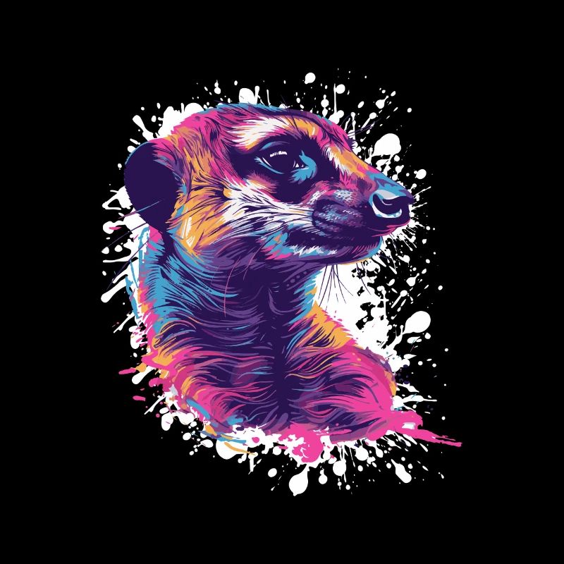 Suricate coloré