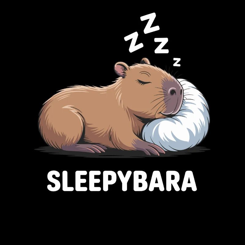 Sleepybara Capybara Sleeping